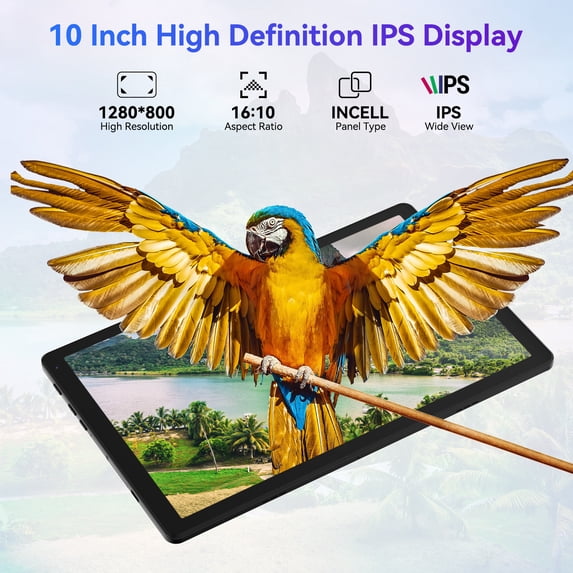 Gstrlinen 10.1 Inch Tablet, 20GB RAM 64GB ROM, 5-Core CPU WiFi 6, Android 15 GO, Black