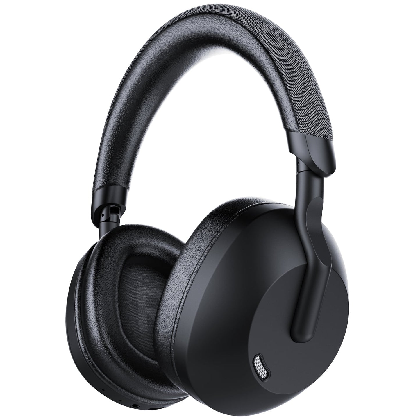Vroolaat Bluetooth Headphones Active Noise Cancelling -45dB, 60H Playtime, Deep Bass and HiFi Stereo, Low Latency, Foldable Black