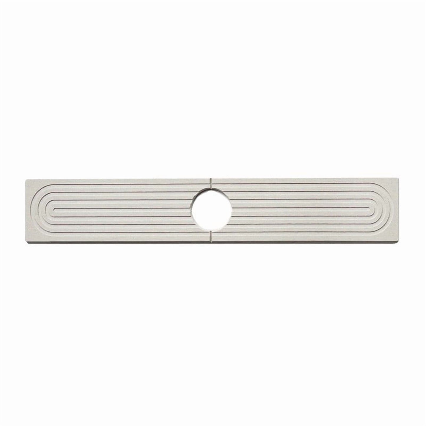 VAMOUT Fast-Dry Diatomite Sink Mat 23.6", Light Grey – Absorbs Splashes, Guards Countertops, Includes Sandpaper