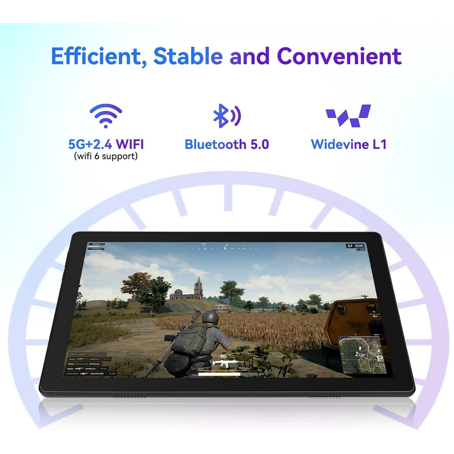 AEEZO Tablet 10 inch Android 14,Octa-Core Processor with 64GB Storage, Dual 5MP+8MP Camera, WiFi 6, Bluetooth,Long Battery Life, Performance Tablet (White)