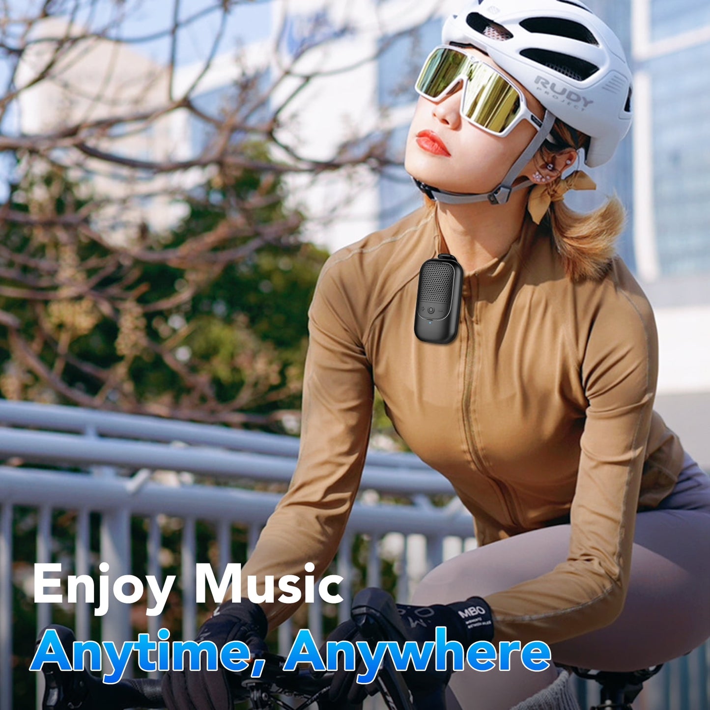 Wearable Bluetooth Speaker Clip-On Wireless Water-Resistant Mini Speaker