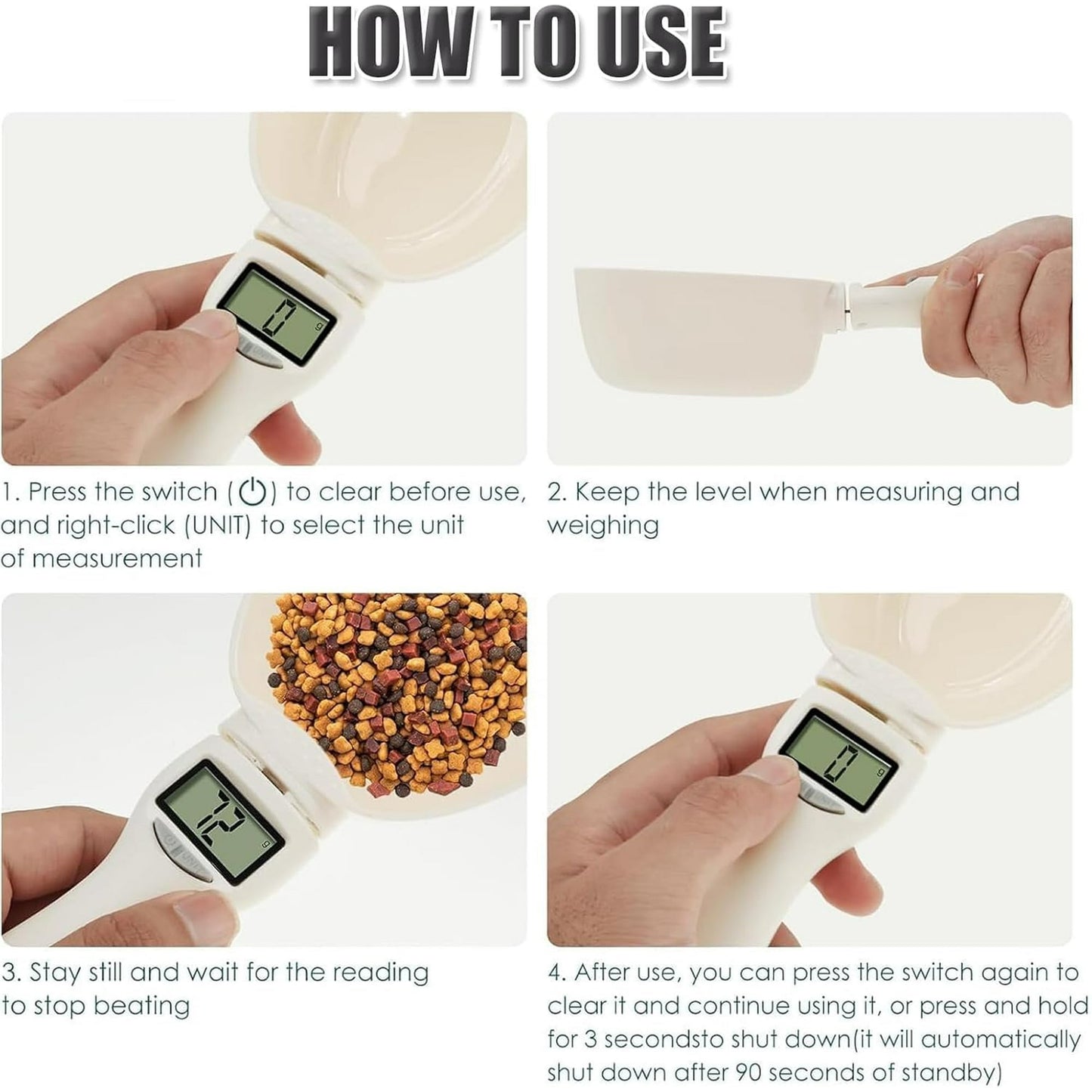 Kitchen Digital Measuring Spoon with LCD Display, Adjustable Portions, Multifunction Scalefor Liquids, Solids, Lightweight Design, baking Utensils Handheld Cover