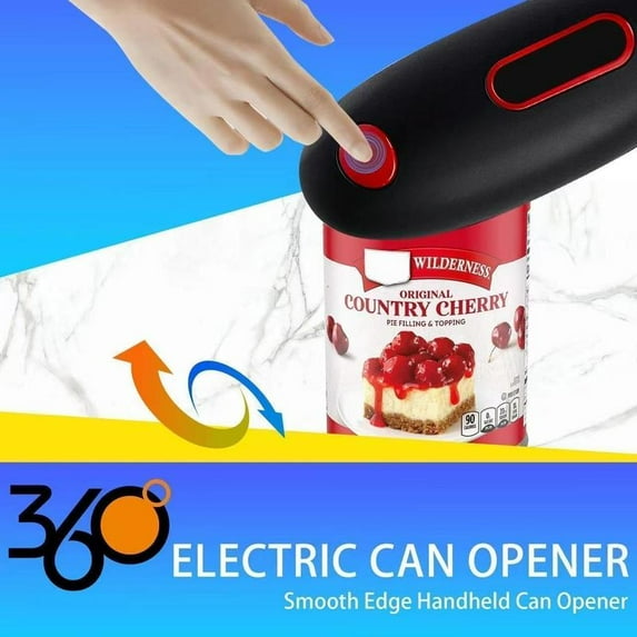 One Touch Electric Can Opener - Smooth Edge,Automatic, Food Safe, Fits Almost All Can Sizesfor Seniors with Arthritis-Convenience Versatilepampered chef opener Kitchen tool
