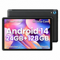 Gstrlinen 10.1 Inch Android 15 Tablet, 24GB +128GB 2.0GHz Octa-Core Processor, WiFi 6 HD IPS Eye Protection Tablet, Ultra Slim Portable Tablet