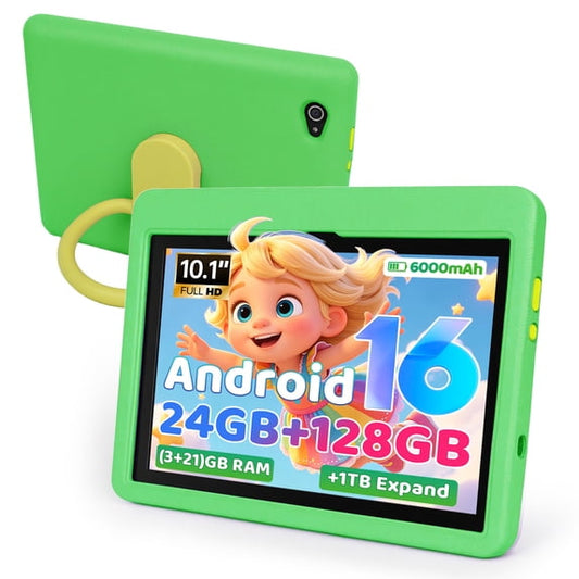 Gstrlinen  10 inch Kids Tablet for 3-12 Year Olds — Eye Protection HD Screen, 24GB RAM, 128GB ROM, Parental Control