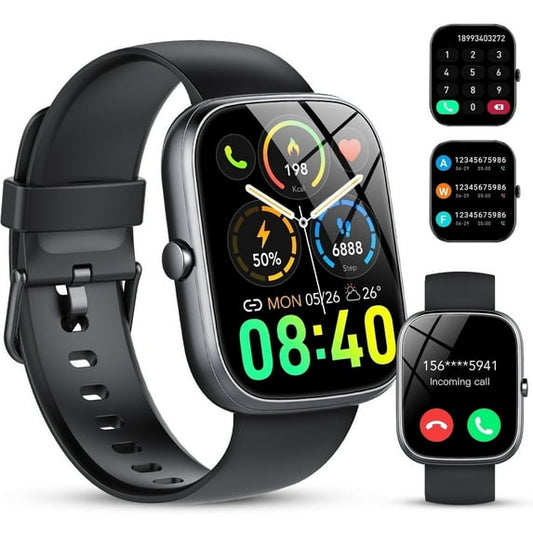 2025 NEW 1.91''HD Screen Smart Watch Compatible with Android and iPhone,Answer/Make Calls/100 Sports Modes/Message Reminder,IP68 Waterproof Fitness Tracker for Men Women, Gifts