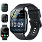 2025 NEW Smart Watch, 1.96''HD Screen SmartWatch for Men Women's, Answer/Make/Message, 100 Sports Modes, IP68 Waterproof Fitness Tracker Compatible with Android and iPhone, Holiday Gifts, Black
