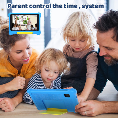 7" Kids Learning Tablet Bundle - Headphones, Stylus & Bag, Pre-Installed & Parental Controls,Android 13 allwinner Go Quad Core, 5GB RAM + 32GB ROM, 128GB Expansion-Blue