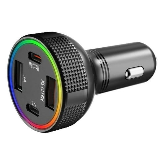 Car Charger Adapter, 4-Port 85W Fast Car Charger USB C, Cigarette Lighter Auto Charger Flush Compatible Samsung, Tablet, iPhone, iPad, LG, Automobile, Car Accessories for Women Men, for Gifts