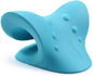 Gstrlinen Neck & Shoulder Relaxer Cervical Traction Device for TMJ Relief, Chiropractic Neck Stretcher Pillow for Cervical Spine Alignment and Tension Release (Blue)