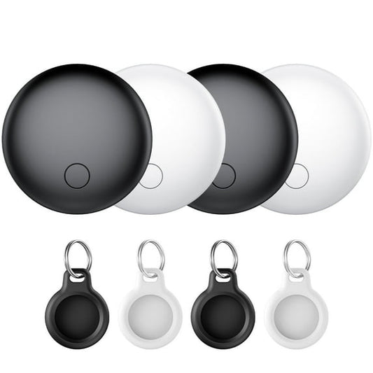 Air Tracker, Bluetooth Tracker Tag-4 Pack, Item Finder Works with Find My App (iOS Only), Smart Tag for Keys/Wallets/Luggage/Backpacks, Replaceable Battery, IP68 Waterproof, Worldwide Tracking