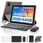 Gstrlinen  10.1 Inch Tablet Set with Keyboard Set,20GB RAM+ 64GB ROM/1TB Expandable,Octa-Core 2.4 GHz,5MP + 8MP, 5000mAh, Black