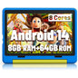 BESTSKI Android 14 10inch Kids Tablet with Protective Case,Octa-Core,8GB RAM+64GB Rom(1TB Expandable)Dual Camera,Parental Control,Pre-Intalled KIDOZ,Great Gift for Toddler-Blue