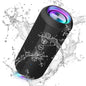 Bluetooth Speakers, V40 Wireless Portable Bluetooth Speaker with IPX7 Waterproof, 24H Playtime, 24W Stereo Sound and TWS Dual Pairing, Suitable for Home/Party/Outdoor/Beach