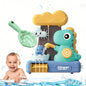 QXQ Suction Bath Toys, Baby Bathtub Toy with Interactive Features for Cognitive Development, Toddler Dinosaur Bath Toy for Boys and Girls 18 Months +