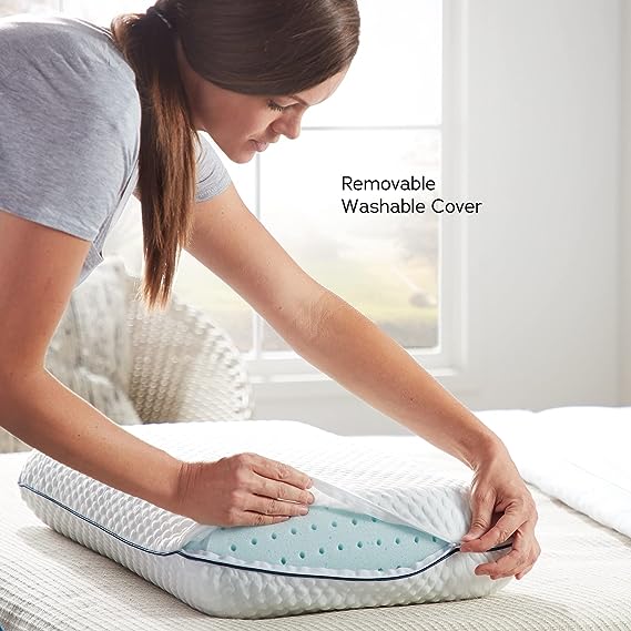 Gstrlinen Memory Foam Pillow for Sleeping – Orthopedic Neck Support Pillow for Side, Back & Stomach Sleepers