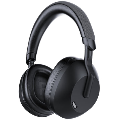 Vroolaat Bluetooth Headphones Active Noise Cancelling -45dB, 60H Playtime, Deep Bass and HiFi Stereo, Low Latency, Foldable Black