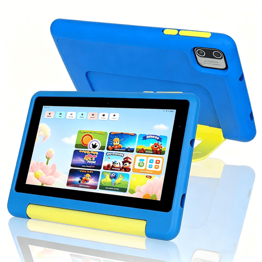 Gstrlinen  7 Inch Kids Learning Tablet, 8GB RAM 64GB, Educational Tablet for Kids Ages 3-10, Blue