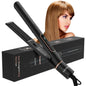 NEXPURE 1 inch Flat Iron, 2 in 1 Hair Straightener & Curling Iron Styling Tool, Fast Heat-Up, Universal Voltage, Black