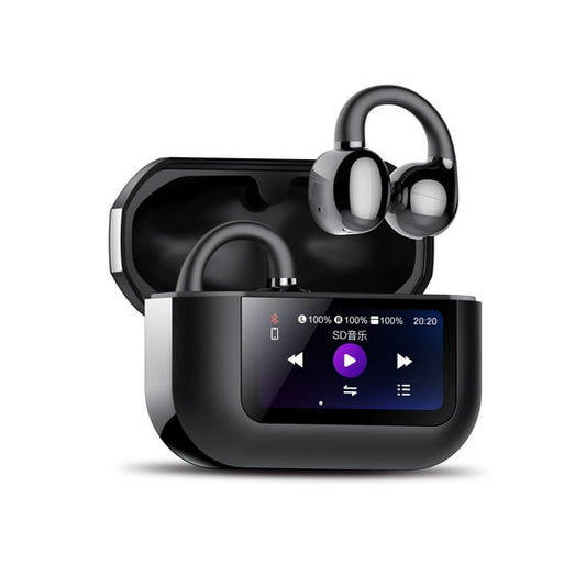 Open Ear Earbuds, Wireless Earbuds, bluetooth headphones with Mic, Adaptive Noise Cancelling Calls, Bluetooth 5.4, 50H Playtime, Light Weight, Clip On Earbuds for Workout/Running