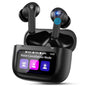Touch Screen Wireless Earbuds Bluetooth Headphones with 50H Playtime, Noise Cancelling Headphones with Mic IPX7 Waterproof in Ear Earphones for Pad Android/iOS Phones Gifts for Women Men, Black