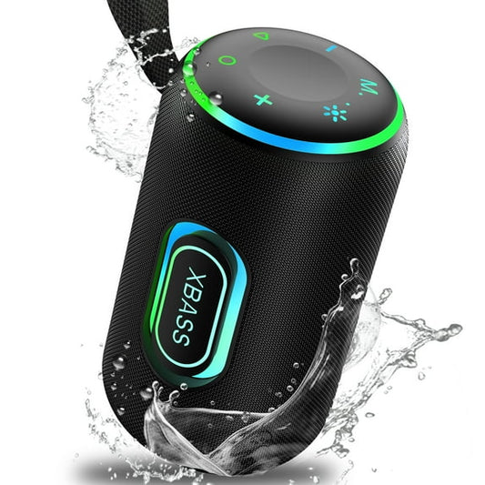 Portable Bluetooth Speaker, IPX7 Waterproof Wireless Speaker, 35W Loud Stereo Sound, 30H Playtime, 10 Colorful RGB Lights, TWS Pairing, Bluetooth 5.3 for Outdoor/Home/Party, Gift Ideas