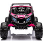 iRerts 24V Ride on UTV, Powered Ride on Cars with Remote Control, Bluetooth, Music Player, 4 Wheels Spring Suspension, LED Lights, Ride on Toys Electric Cars for Kids Girls Gifts, Pink