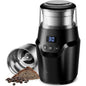 GDOR Adjustable Coffee Grinder Electric,Super Silent Electric Coffee Bean Grinder with Time-Memory Adjustment and Multi-Functional Stainless Steel Cup