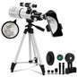 SUNOYAR Telescope, 70mm Aperture (15X-150X) Telescopes for Astronomy, Refractor Telescopes for Adults,Kid and Beginners with Adapter and Tripod