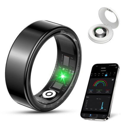 Smart Ring, men's and women's smart rings, smartwatch with 5ATM Waterproof /Fitness Tracker/activity tracker, Compatible with Android and iPhone(US 7)
