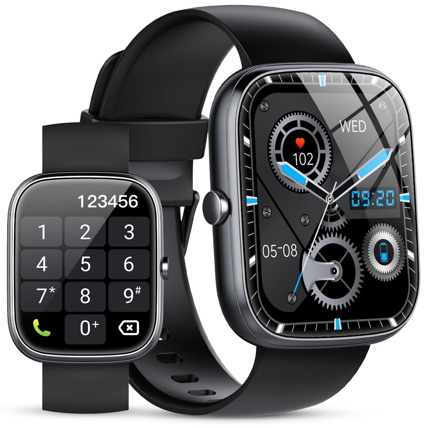 Smart Watch Fits for Android and iPhone 1.91" HD Screen Smartwatch for Men Women(Answer/Make Call), Smart Watches with 120 Sports Modes, IP68 Waterproof Activity Trackers for Android Ios for Gift