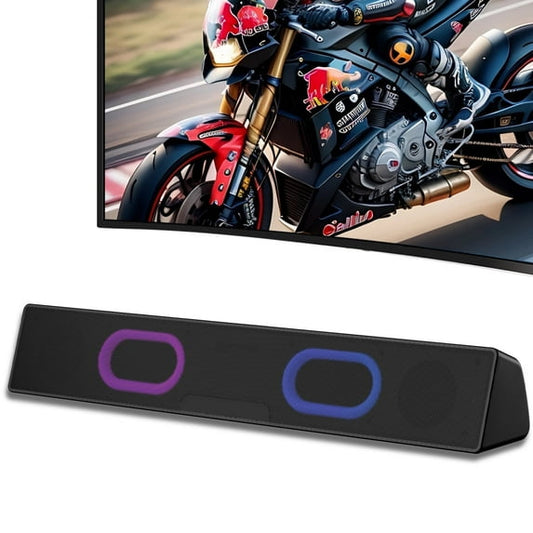 Computer Speakers for Pc Desktop with Clear Sound, Flowing LED PC Speaker for Computer Desktop Laptop Monitor, Bluetooth & USB Input