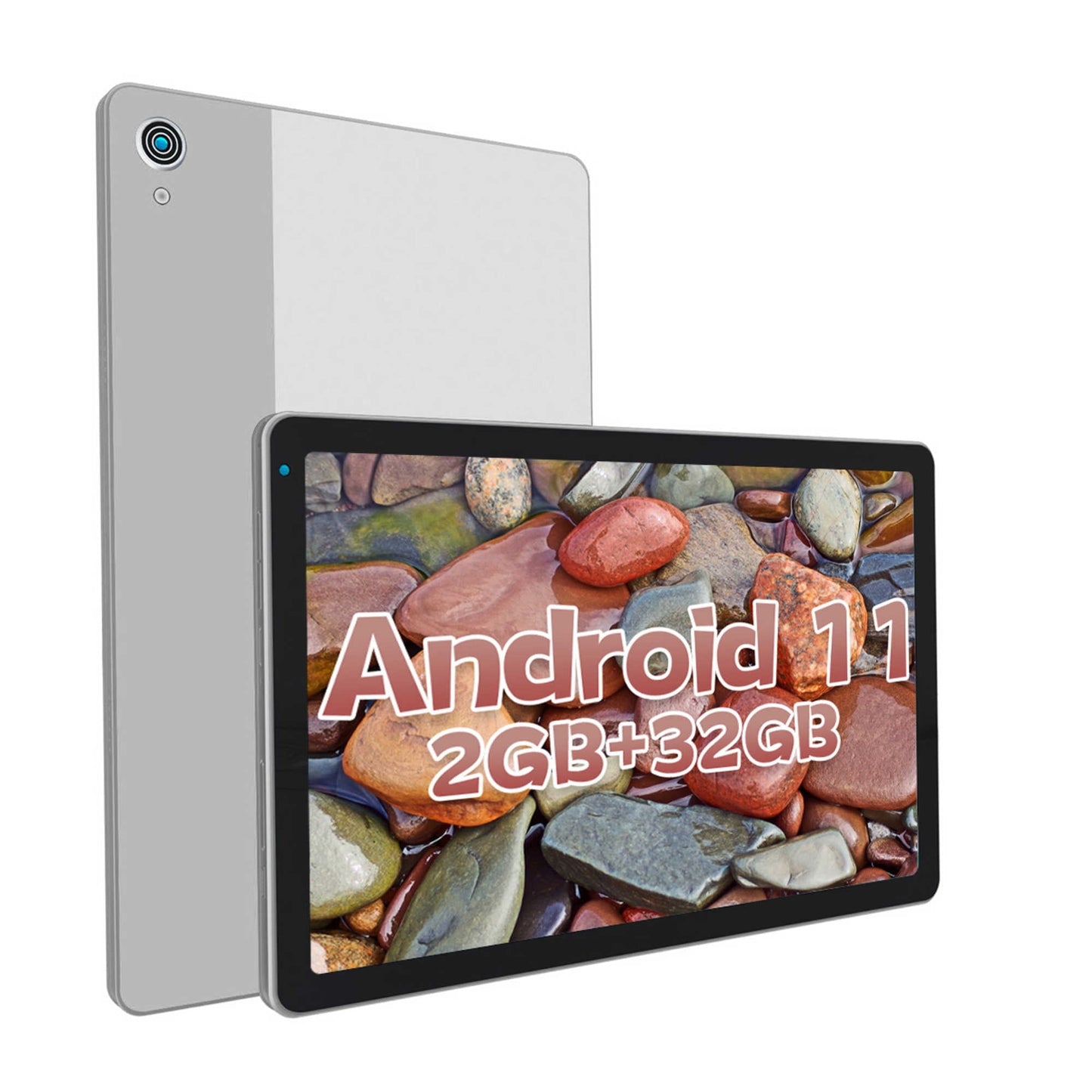 Tablet 10 inch Android 13, RAM 2 GB +64GB ROM+1TB Expandable Computer Tablets PC, IPS Screen, 2+5MP Dual Camera, WiFi, BT,Black