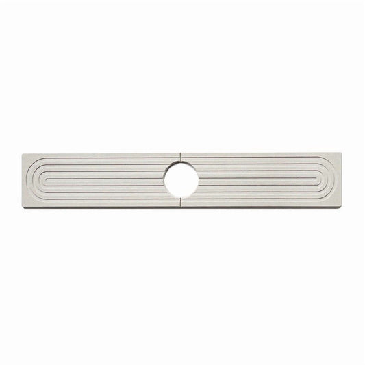 VAMOUT Fast-Dry Diatomite Sink Mat 23.6", Light Grey – Absorbs Splashes, Guards Countertops, Includes Sandpaper