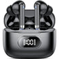 Wireless Ear Buds, Earbuds Bluetooth 5.3 Headphones 60H Playtime LED Display, HiFi Stereo Sound Waterproof in-Ear Earphones with 4 Microphone