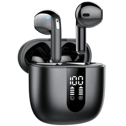 Wireless Earbuds, Bluetooth 5.4 Headphones in Ear buds, HiFi Stereo Wireless Earphones with 4 ENC Noise Cancelling Mics, 35H Wireless Headphones with IP7 Waterproof, LED Display USB C, Mini Ultraligh