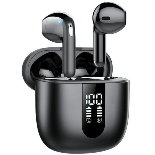 Wireless Earbuds, Bluetooth 5.4 Headphones in Ear buds, HiFi Stereo Wireless Earphones with 4 ENC Noise Cancelling Mics, 35H Wireless Headphones with IP7 Waterproof, LED Display USB C, Mini Ultraligh