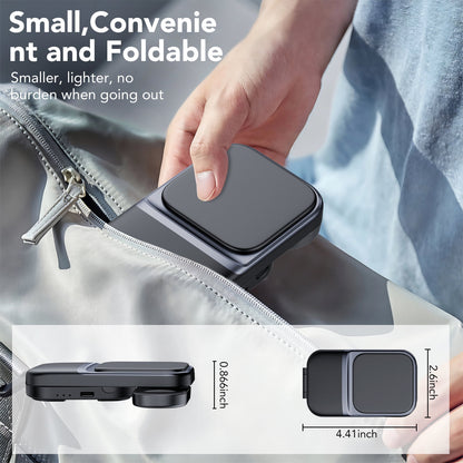 3 in 1 Wireless Charger for iPhone, Charging Station for Apple, Travel Charger for Multiple Devices with an 20 W Quick Charger Compatible for iPhone16/15/14/13/Pro/Max, iWatch, AirPods4/3/2/Pro