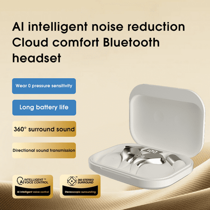 Open Ear Earbuds, Bluetooth 5.4 Wireless Earphones, 48H Playtime, ENC Microphone Clear Talk, with Earhooks And LED Power Display the Waterproof Headphones, Ideal for Fitness, Travel